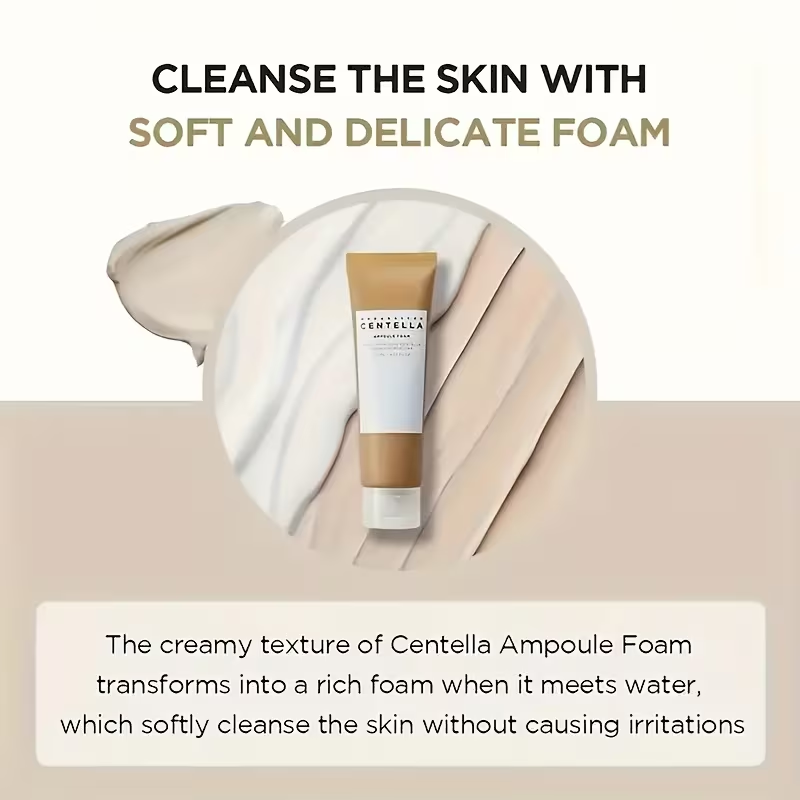 Halora Centella Ampoule Foam Facial Cleanser